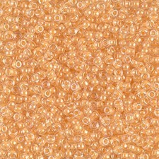 Miyuki Seed Beads 90202/11-202 11/0 Transparent Crystal Color Lined Lt Peach 24g