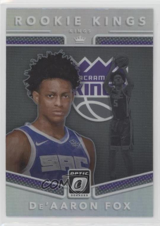 2017-18 Panini Donruss Optic Rookie Kings Holo Prizm De'Aaron Fox #5 RC ht2