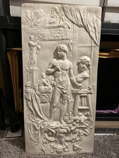 19th C Marble / Plaster Relief Plaque by Karl Sterrer 'Austrian 1892’