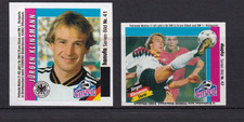 2 Bilder - Sticker Hanuta / Duplo - EM 1996 - Jürgen Klinsmann Nr. 41 + 42