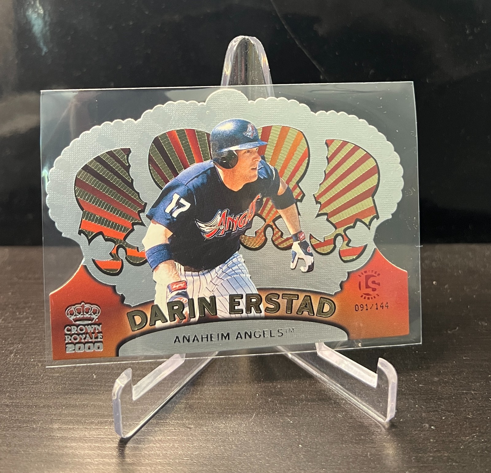 Darin Erstad 2000 Pacific Crown Royale Limited Series Parallel #1 /144 Angels