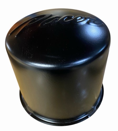 PACER 5.125" / 5-1/8" DIAMETER BORE BLACK WHEEL CENTER CAP PUSH THRU 111HM-BK