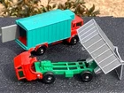 Vintage Lesney Matchbox No. 26 & 44 GMC Tipper & Refrigerator Truck 1/64 Diecast