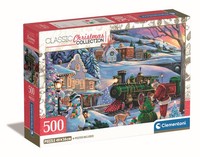 Clementoni - Clementoni Legpuzzel Kersttrein - 500St. (Us Import) Neu