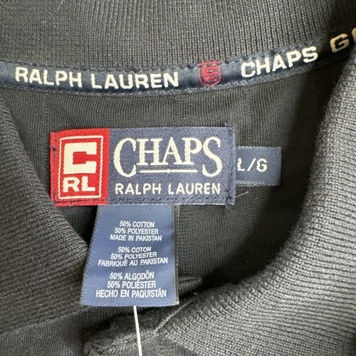Chaps Golf Chaps Ralph Lauren Mens Short Sleeve Polo Navy Size L - Picture 4 of 6
