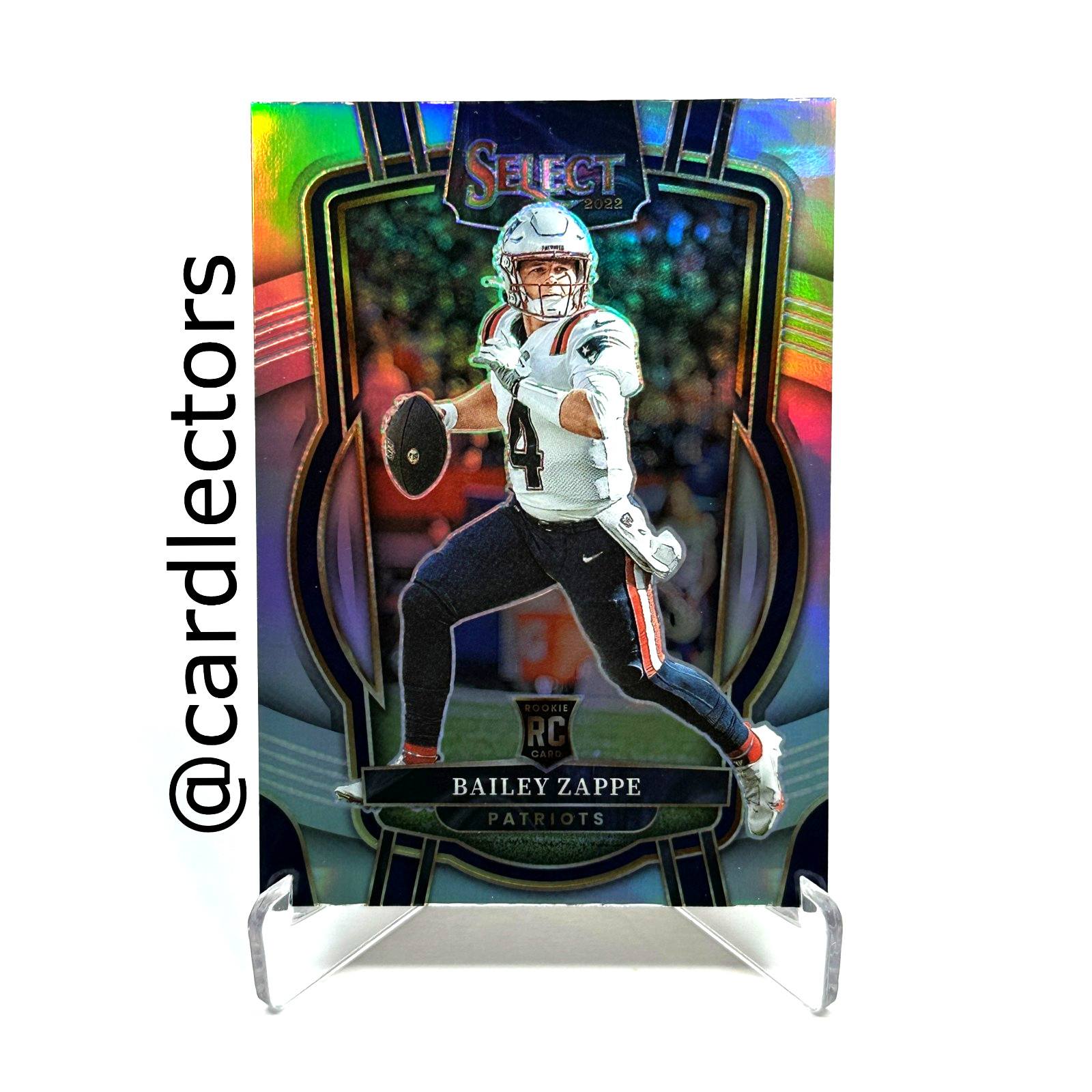2022 Panini Select BAILEY ZAPPE #231 RC Club Level Silver PRIZM SP PATRIOTS