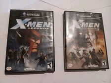 X Men Legends 1 & 2 Bundle Gamecube 2-Pristine Disk CIB w insert 1-No Manual