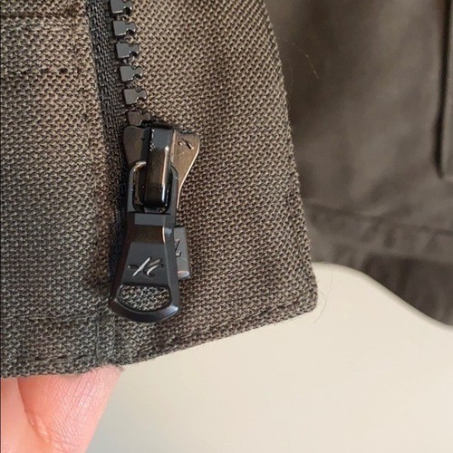 Kenneth Cole New York Mens Olive Green Zip Up & Snap Utility Jacket Size Medium - Picture 11 of 16