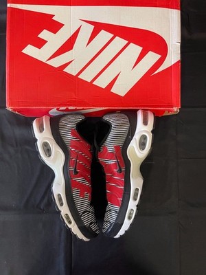 NEW 2018 Nike Air Max Plus Striped Black White Size 9.5
