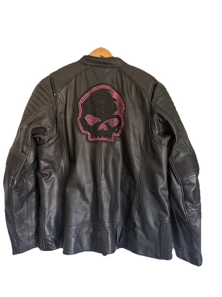 Harley-Davidson Pink Leather Outer Shell Coats, Jackets & Vests