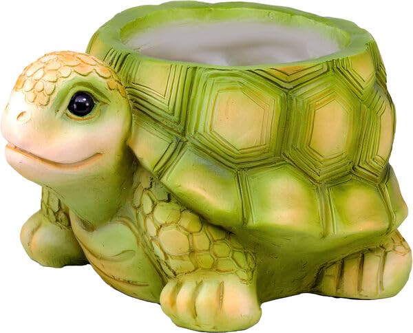 Decorative Flower Pots for Indoor and Outdoor Use – Hand Painted Resin Plant ...