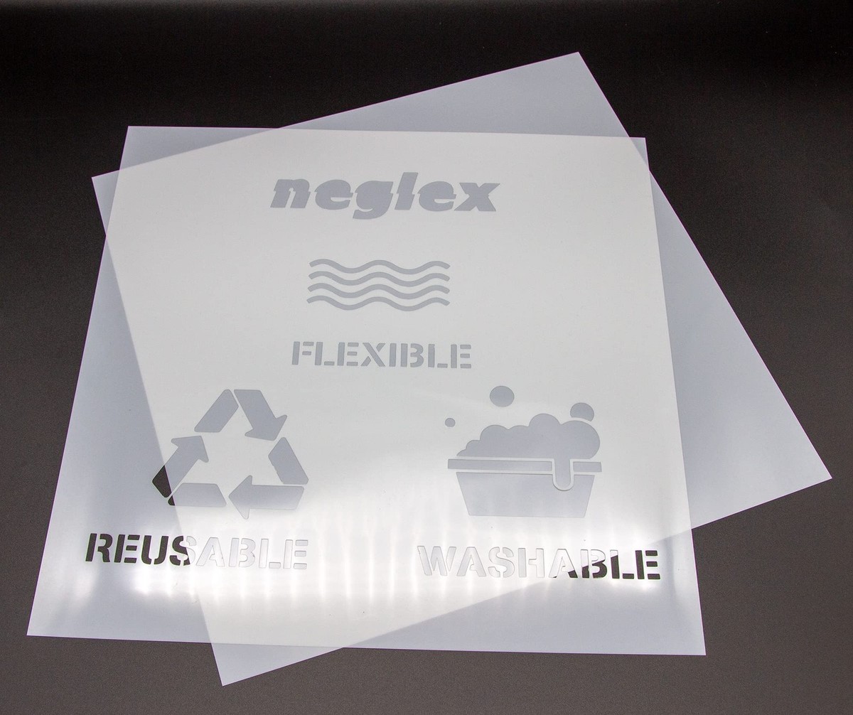 ZHluja 10 Pack 10 Mil 12 Inch By 12 Inch Blank Stencil Sheet For Laser Cutting Vinyl,Transparent PET, Acetate Mylar Stencil Tools And Machines