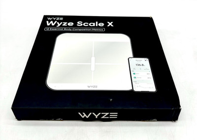 Wyze Scale X Smart Body Composition Scale Battery Operated w/ Bluetooth - White