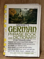 German  Grosset's Phrase Book And Dictionary For Travelers 1st Edition 1971