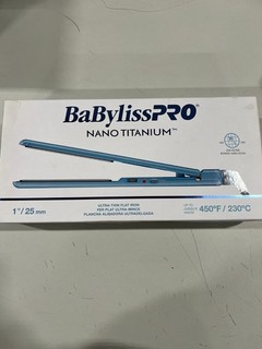 BaBylissPRO Nano Titanium Ultra Thin Straightening Iron Blue (BNT4072TUC)