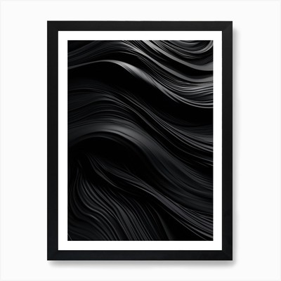 Black Art Digital Texture 4 Art Pri Framed Wall Art Poster Canvas Print Picture