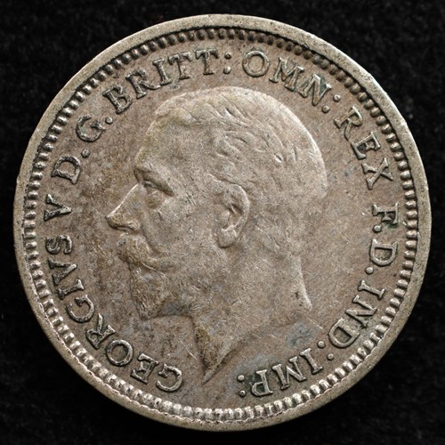 Großbritannien 3 Pence 1934, Münze, Silber, Inv#F006 - Bild 2 von 2