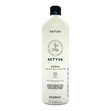 Kemon Actyva Coloro Cream Activator 10 Demi-Permanent Color 33.8 Oz