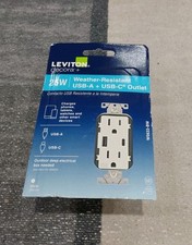 Leviton Decora+ W5633-BW 25W Weather-Resistan...