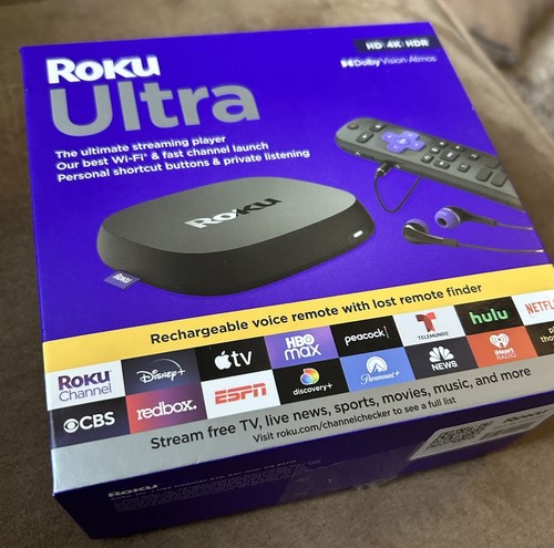 Roku Ultra 2022 4K/HDR/Dolby Vision Streaming Device (Roku Voice Remote Pro with