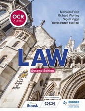 OCR A Level Law Second Edition by Nicholas Price (Paperback Book)