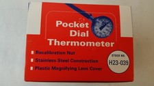 New Johnstone H23-039 Pocket Dial Thermometer -40 - 160 Degrees