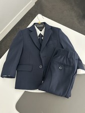 Tazio Boys Navy Tuxedo Size 2   Complete Set Jacket, Vest, Pants, Shirt  Tie 
