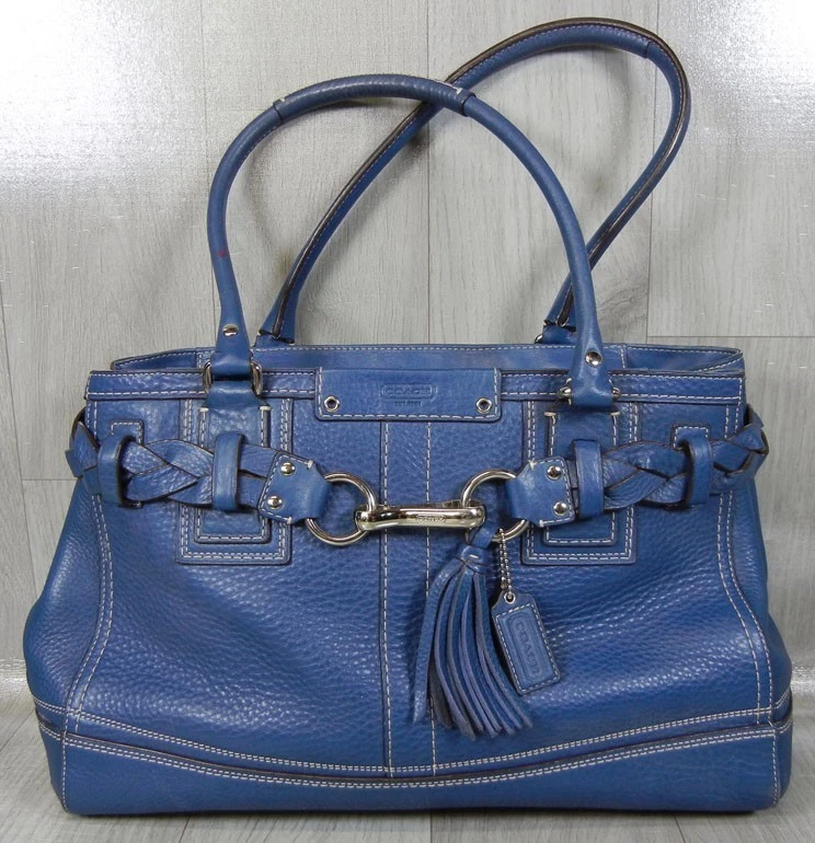 バッグ COACH Hamptons Signature Braided Tassel Coach Hampton