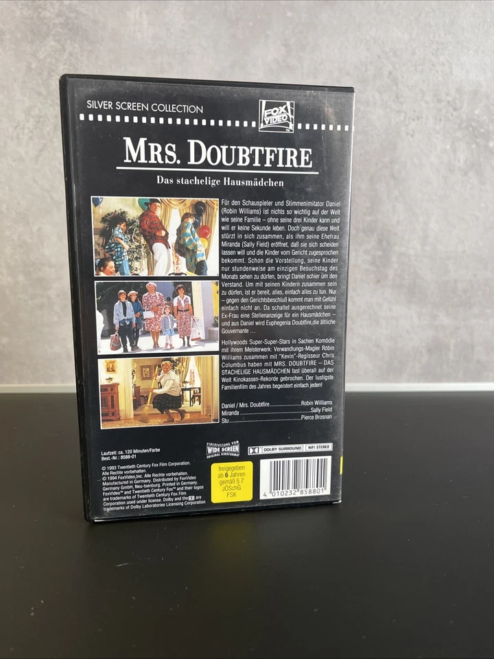 VHS - Mrs. Doubtfire – Das stachelige Kindermädchen (mit Robin Williams) +++ Top - Bild 3 von 3