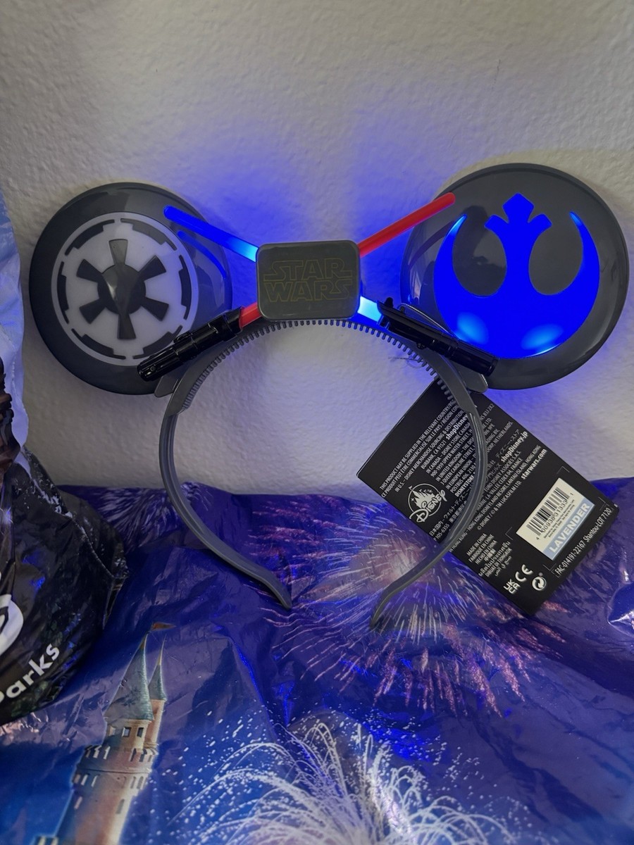 Disney Parks STAR WARS Light Up Mickey Mouse Ears Headband  display picture 2