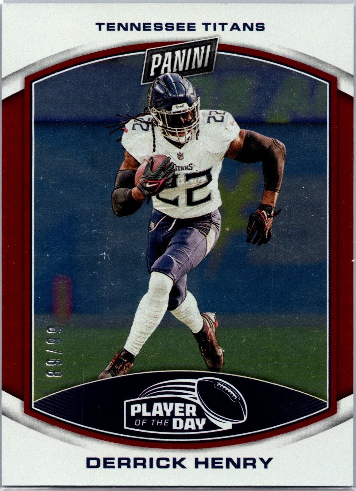 2023 Panini Player of the Day - Derrick Henry #29 Red /99