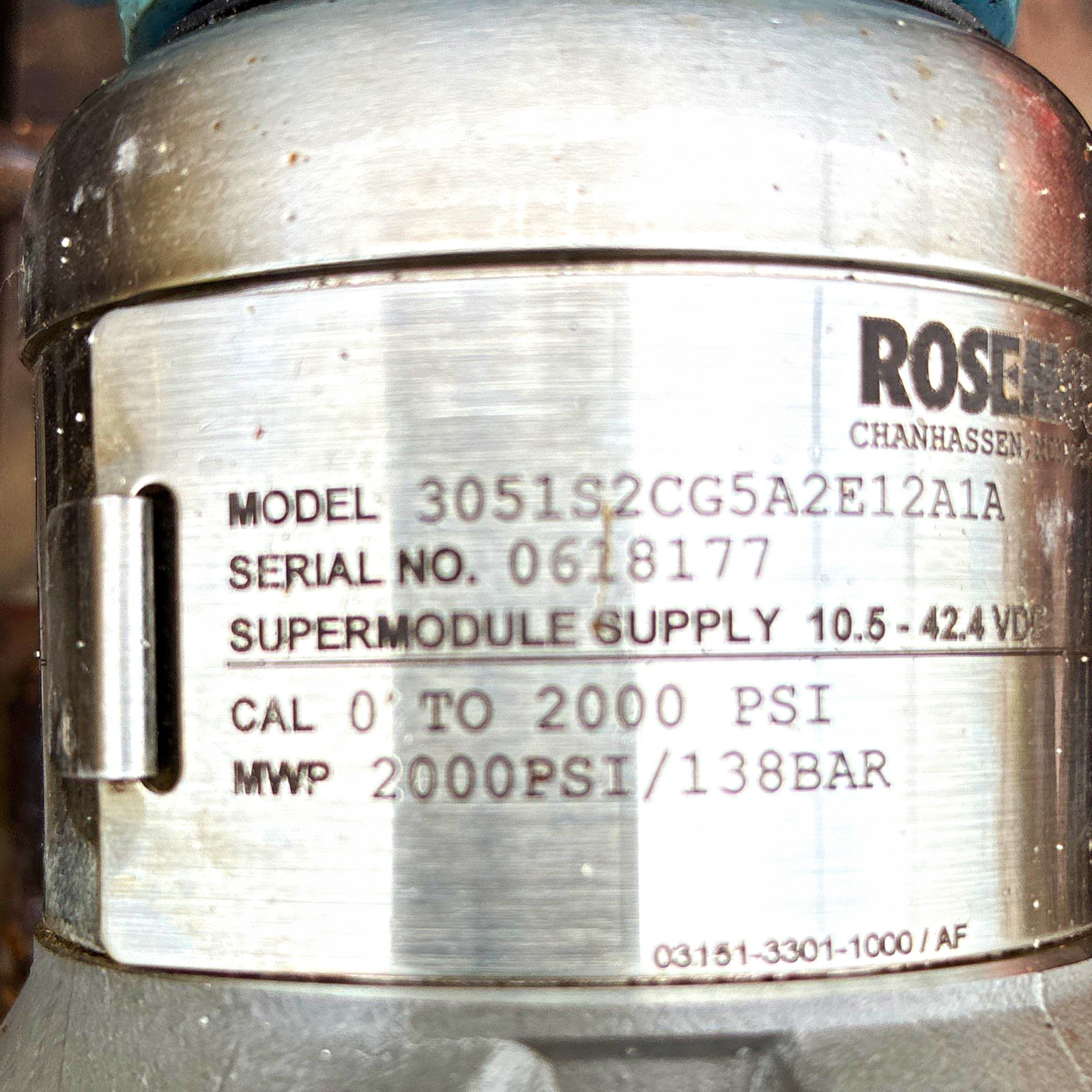 Rosemount 3051S Differential Pressure Transmitter 3051S2CG5A2E12A1A
