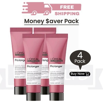 L Oreal Pro Se Longer 10-in-1 Leave-in From Heat Protection 5.1oz - PACK OF 4