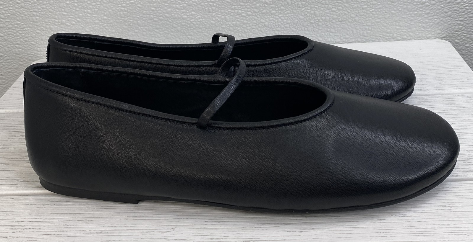 Tony Bianco Martinez Ballet Flat Women Size 9 Black Nappa Leather Casual Slip On