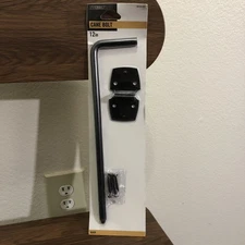 Everbilt Cane Bolt Black 12in Works With Wood Vinyl & Composite Different Screws