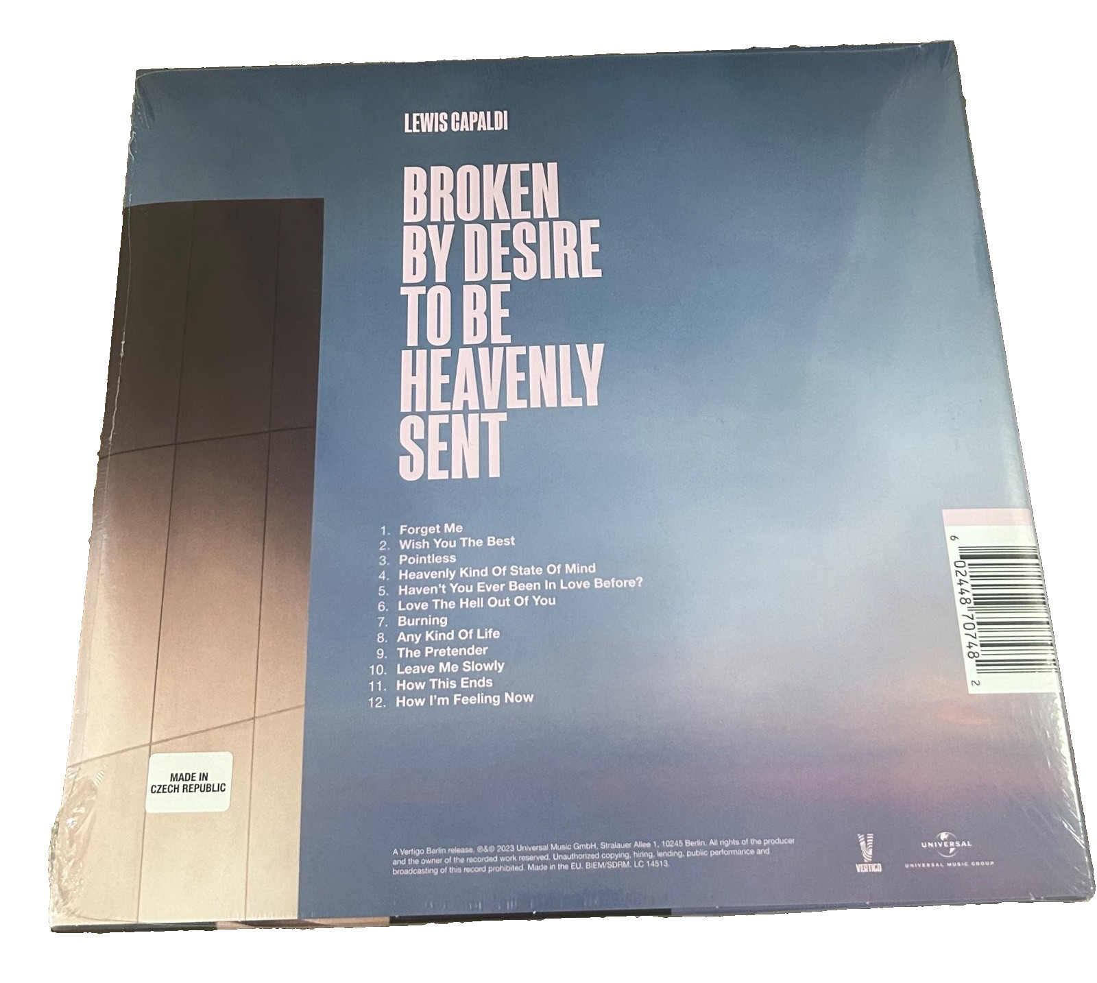 Lewis Capaldi Album Broken By Desire To Be Heavenly Sent Sealed Vinyl LP