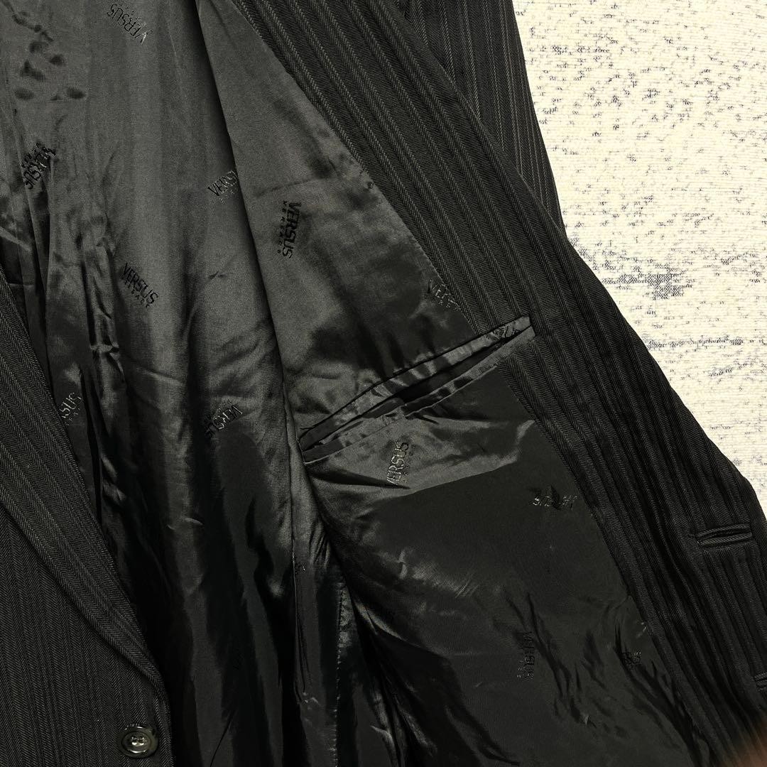 Versus Versace Casual Suit Black 3XL Large Size Italy Made 5671 thumbnail 4