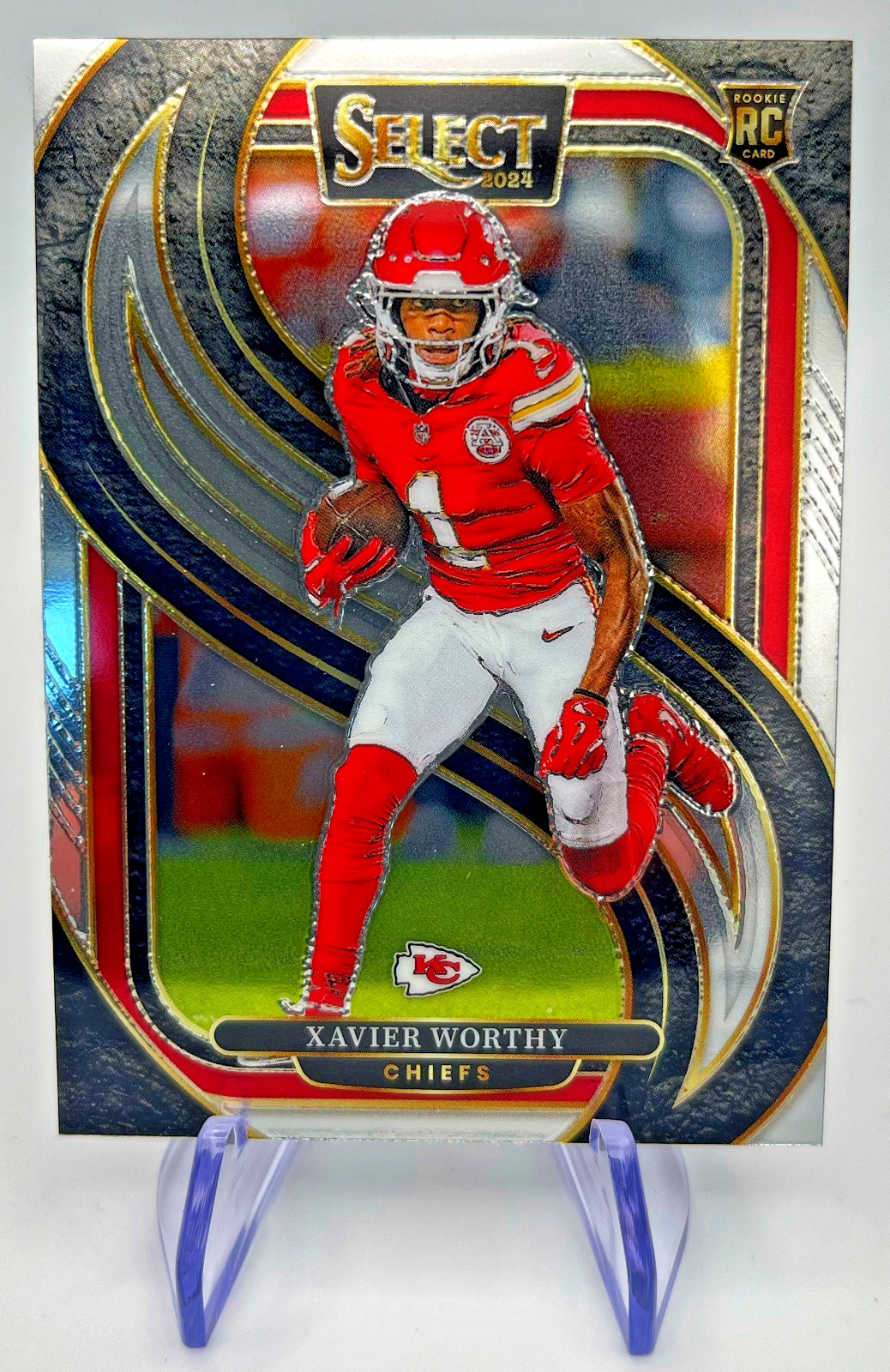 2024 Panini Select - Premier Level Xavier Worthy #119 Silver Prizm (RC)