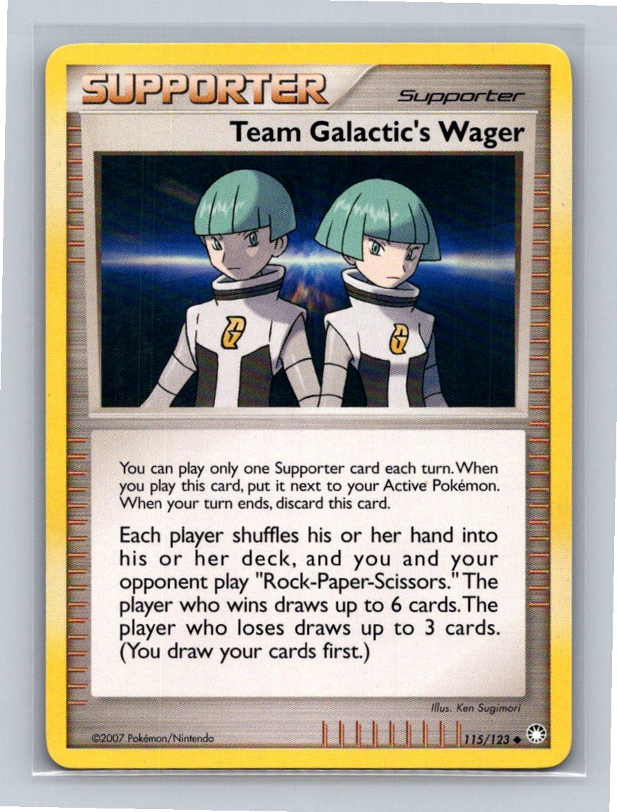 Team Galactic's Wager 115/123 Mysterious Treasures Uncommon LP