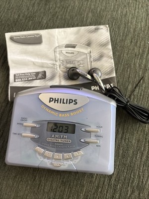Philips AQ6691 Dynamic Bass Boost Stereo Radio Cassette Player Y2K Tested 