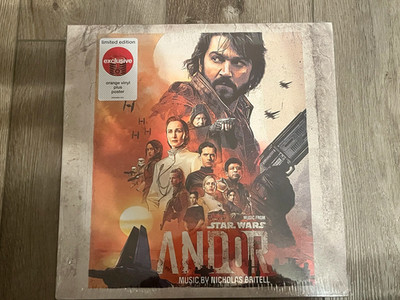 Star Wars Andor OST LP SEALED Orange Vinyl Nicholas Britell With Poster