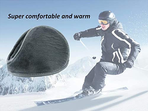 Ear Warmer Unisex Classic Fleece Earmuffs Winter Accessory Outdoor Gray - Picture 2 of 8