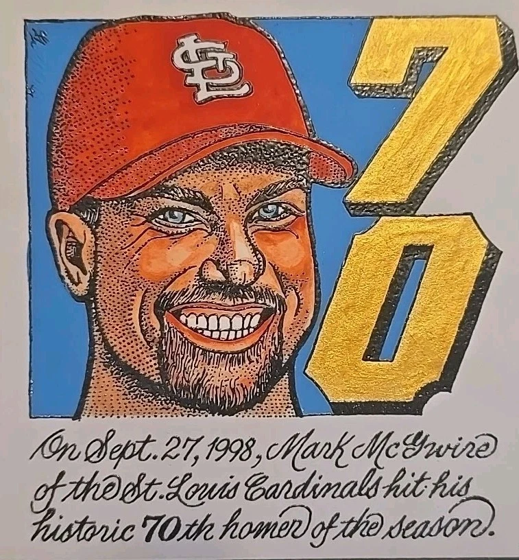 US Special Event Signed Goldberg Cachet #'d 36/52 Mark McGwire's 70th Homer 1998 - Image 4 of 4