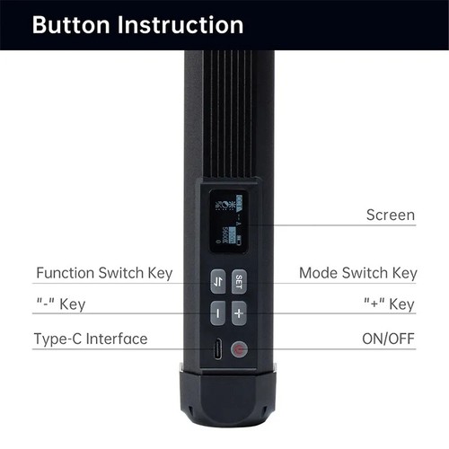 VILTROX K60 RGB 20 W RVB LED clé vidéo portable 2500K-8500K contrôle de l'application - Photo 10 sur 11