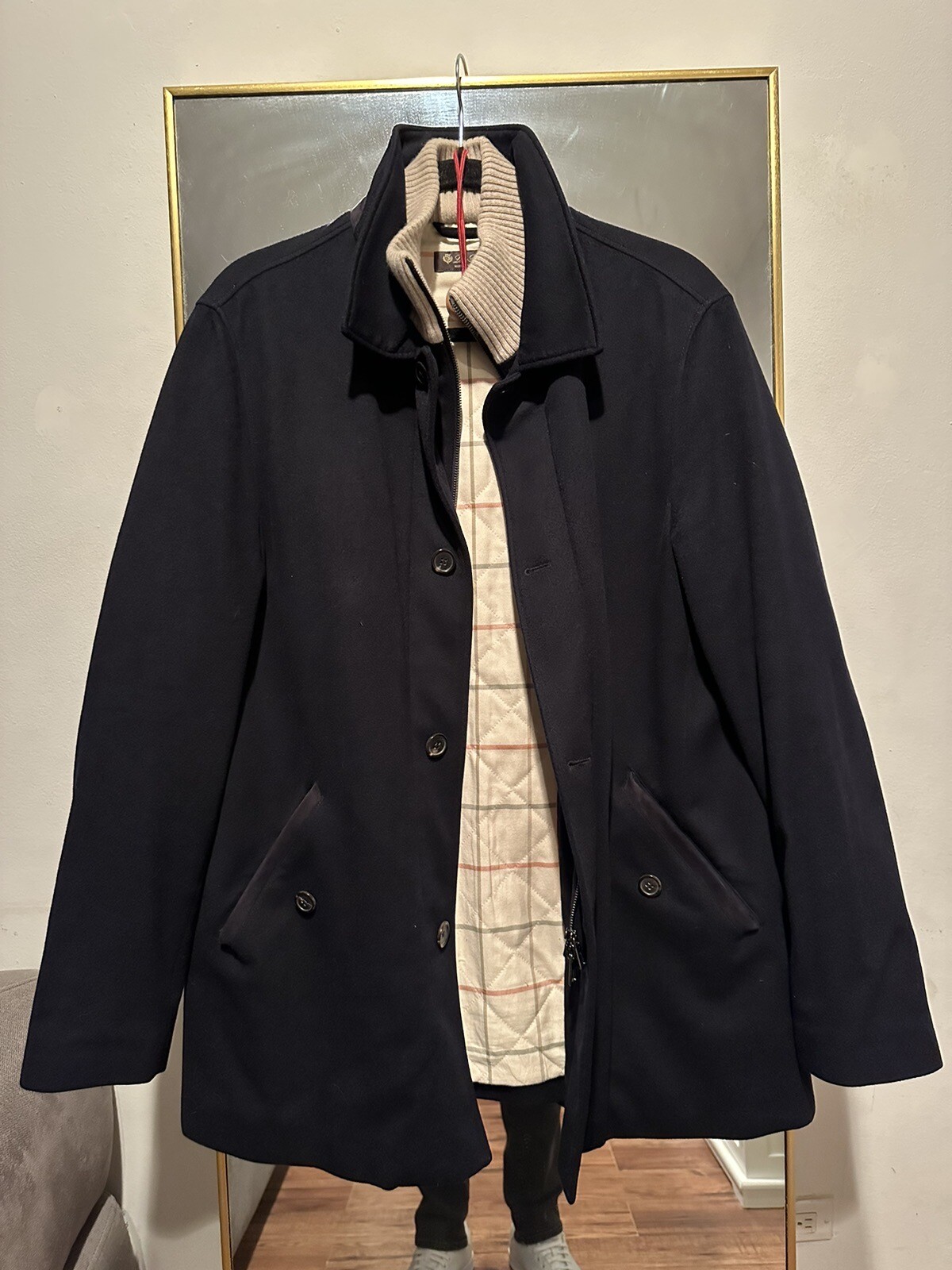 Loro Piana Navy Cashmere Coat eBay