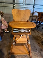 vintage childs high chair