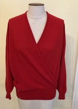 Vintage Ladies Aquascutum Red Jumper 