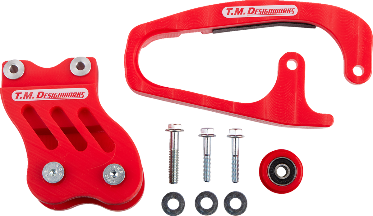 TM Design Works Chain Guide and Slider Kit Red HCP-45K-RD | eBay