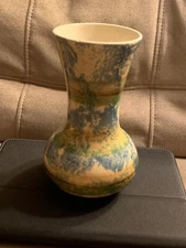 Vintage Greenbrier International Pottery Colorful Vase With Tag Made In Vietnam