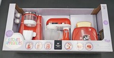 NEW KIDS 3 MEMBER'S MARK 3 PIECE GOURMET KITCHEN APPLIANCE PLAYSET - RED 2023